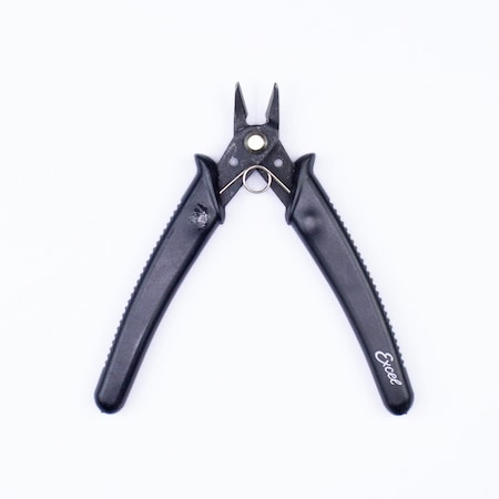 Excel Blades Sprue Cutter, Flush Cut Pliers Precision Soft Wire Cutter, Black 6pk 55595